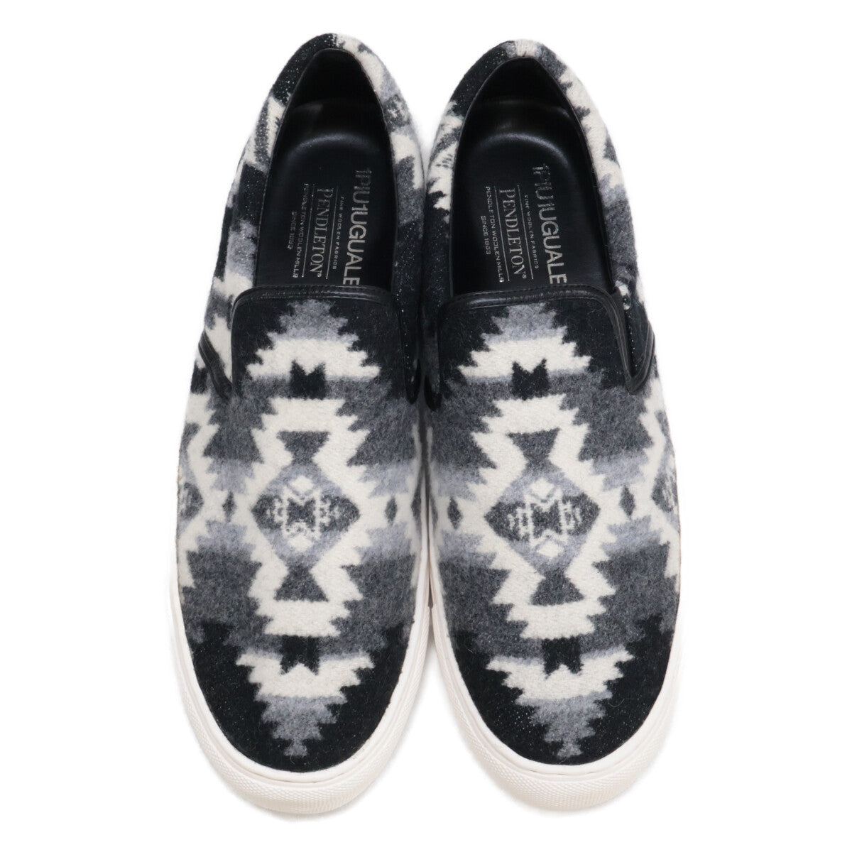 1piu1uguale3 ウノピゥウノウグァーレトレ x PENDLETON ペンドルトン 【新品同様】TN16S-053 ネイティブ柄 スリッポン シューズ 270