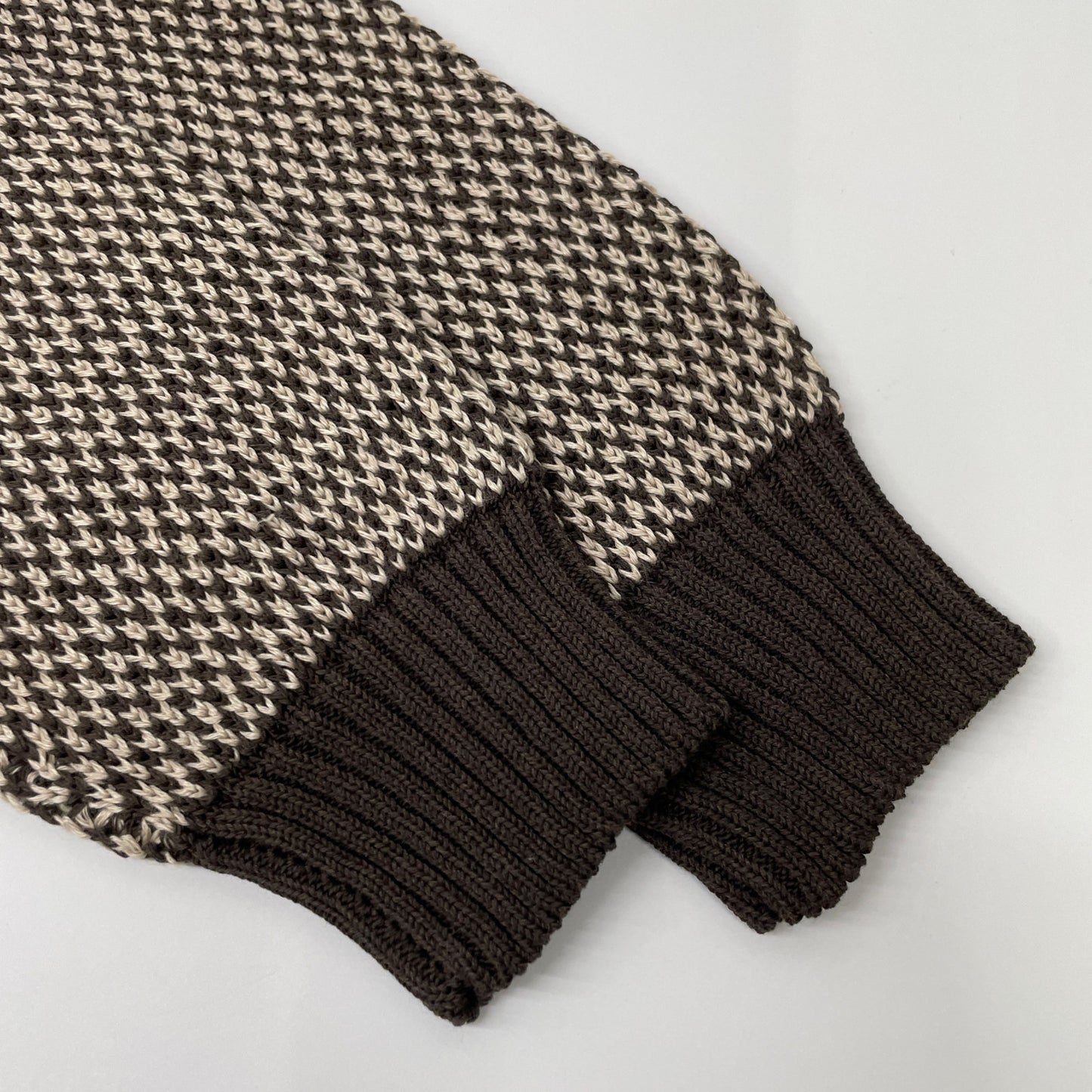 ZANONE ザノーネ ﾍﾞｰｼﾞｭ×ﾌﾞﾗｳﾝ ｺｯﾄﾝﾘﾈﾝ CHIOTO ｽﾀﾝﾄﾞｶﾗｰﾆｯﾄ ｶｰﾃﾞｨｶﾞﾝ トップス 48