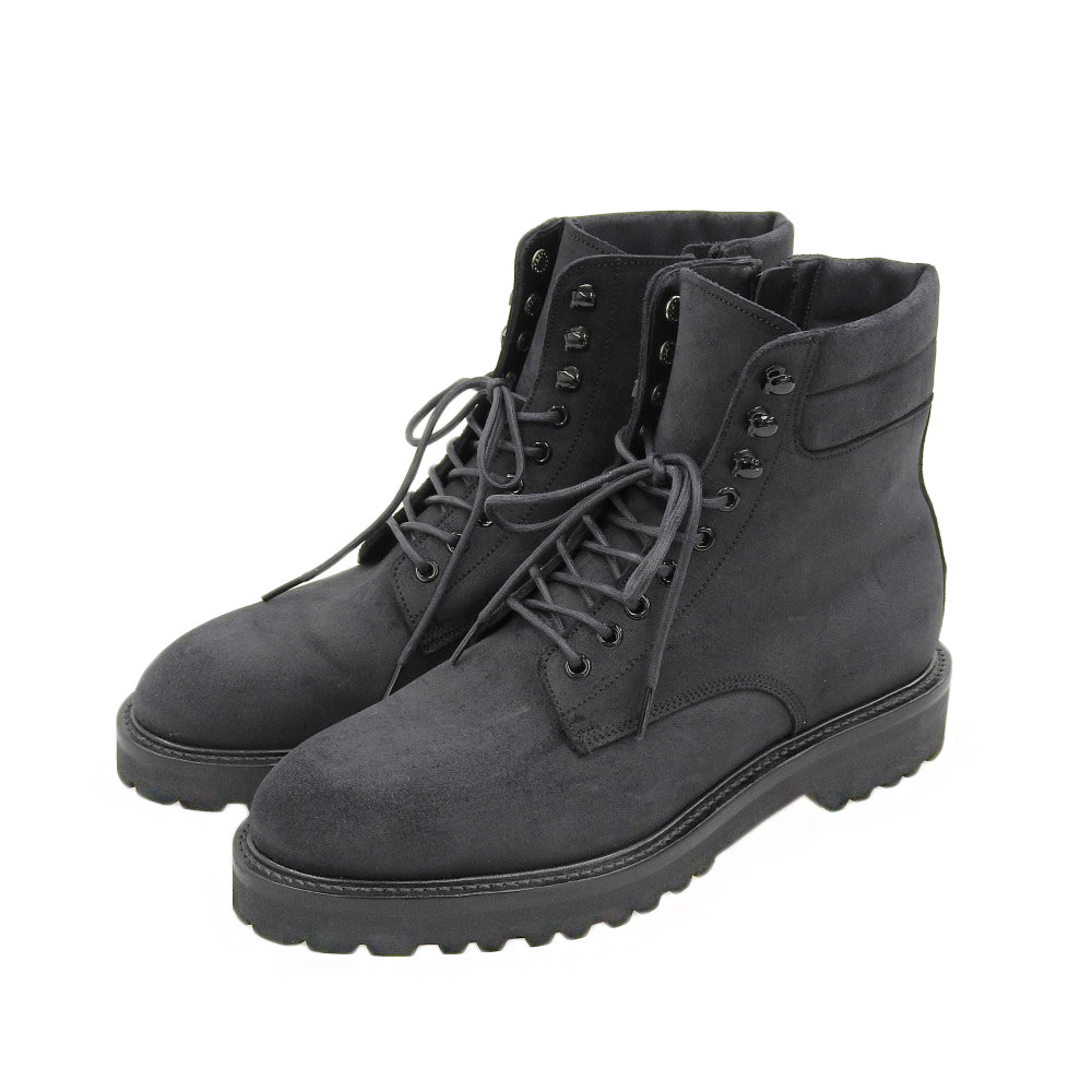 WH ダブルエイチ 美品 ワックスコマンダー コンバットブーツ シューズ メンズ ブラック 8 菅原靴店別注仕様 シューズ 8