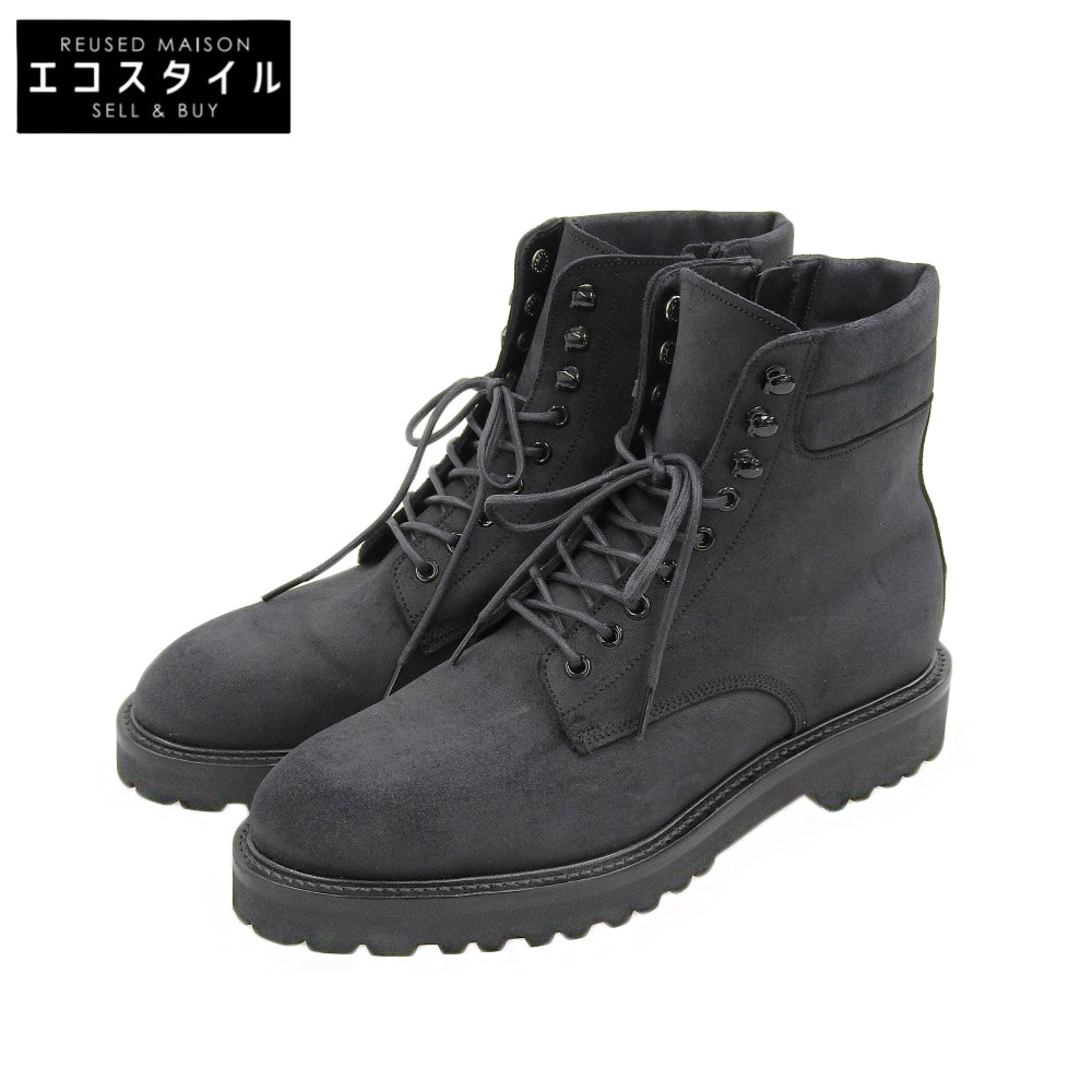 WH ダブルエイチ 美品 ワックスコマンダー コンバットブーツ シューズ メンズ ブラック 8 菅原靴店別注仕様 シューズ 8