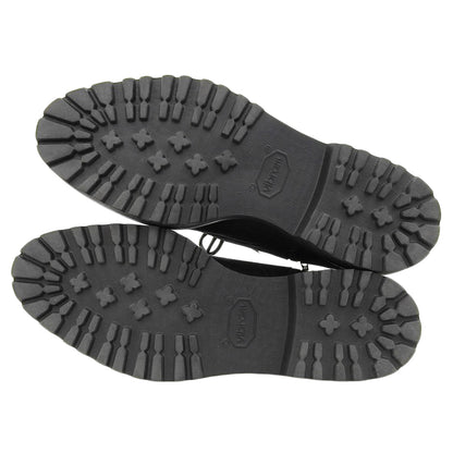 WH ダブルエイチ 美品 ワックスコマンダー コンバットブーツ シューズ メンズ ブラック 8 菅原靴店別注仕様 シューズ 8