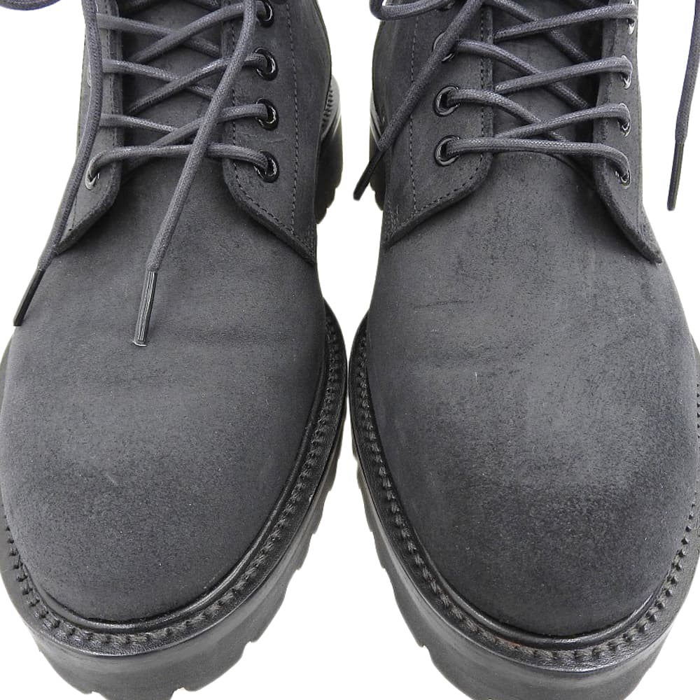 WH ダブルエイチ 美品 ワックスコマンダー コンバットブーツ シューズ メンズ ブラック 8 菅原靴店別注仕様 シューズ 8