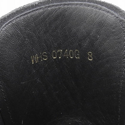 WH ダブルエイチ 美品 ワックスコマンダー コンバットブーツ シューズ メンズ ブラック 8 菅原靴店別注仕様 シューズ 8