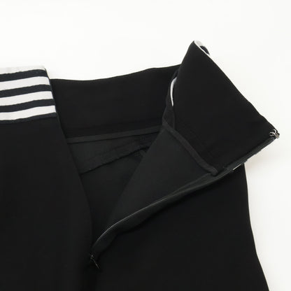 BORDERS at BALCONY ボーダーズアットバルコニー BD2111-3G-03 ﾌﾞﾗｯｸ ｳｴｽﾄｸﾛｽﾎﾞｰﾀﾞｰﾃｰﾊﾟｰﾄﾞﾊﾟﾝﾂ ボトムス 36