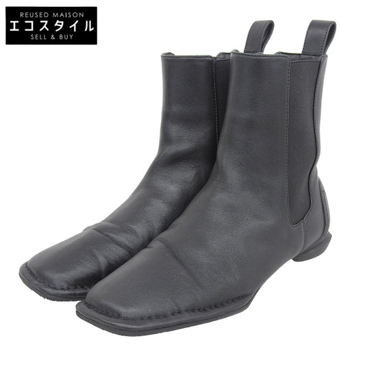 SHISEI シーセイ 美品 SQUARE SIDE サイドゴアブーツ シューズ レディース ブラック 37 24014S シューズ 37