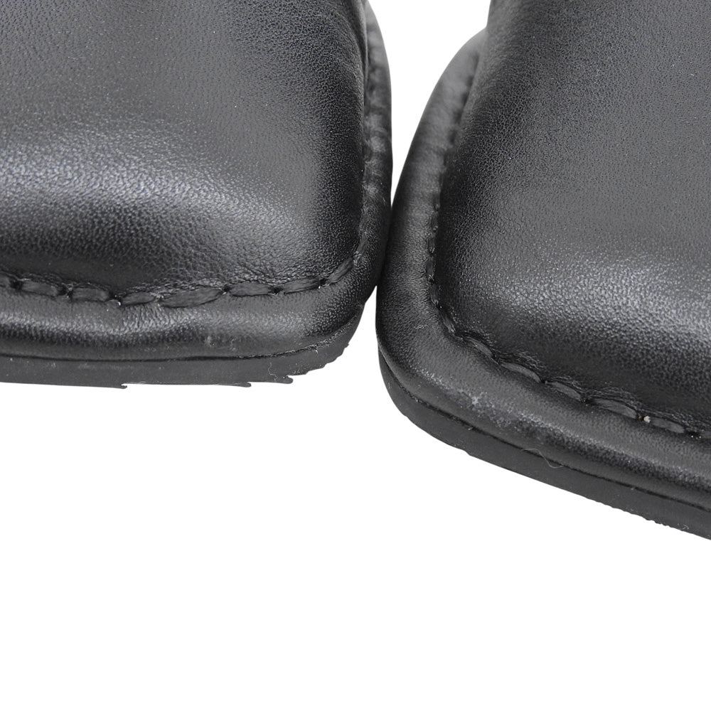 SHISEI シーセイ 美品 SQUARE SIDE サイドゴアブーツ シューズ レディース ブラック 37 24014S シューズ 37