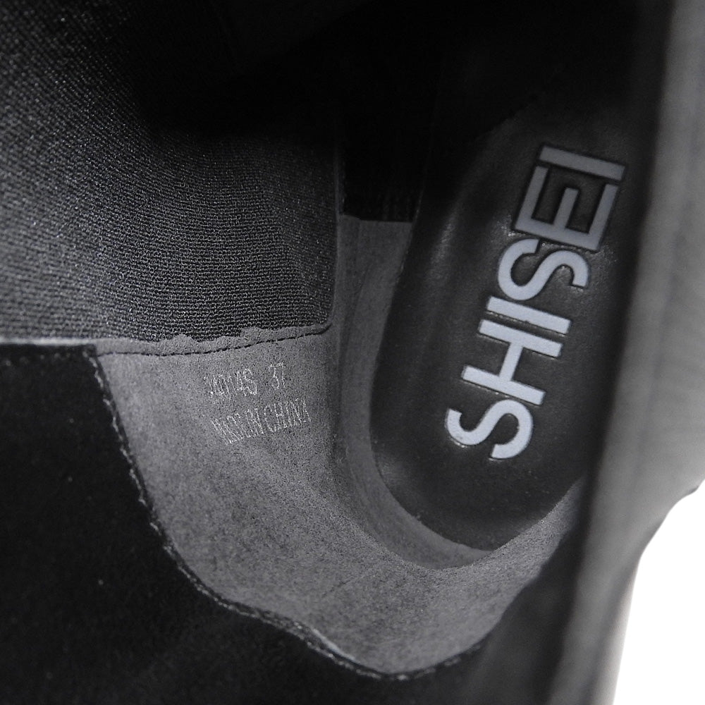 SHISEI シーセイ 美品 SQUARE SIDE サイドゴアブーツ シューズ レディース ブラック 37 24014S シューズ 37