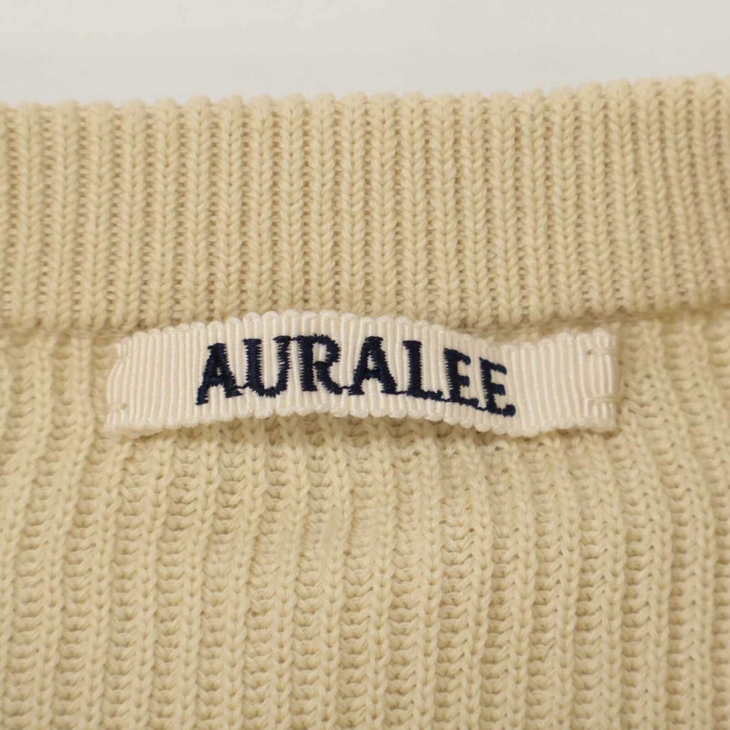 AURALEE オーラリー 25SS A25P01SY　ﾍﾞｰｼﾞｭ FLAT YARN RIB KNIT /ﾌﾗｯﾄﾔｰﾝﾘﾌﾞﾆｯﾄ トップス 3