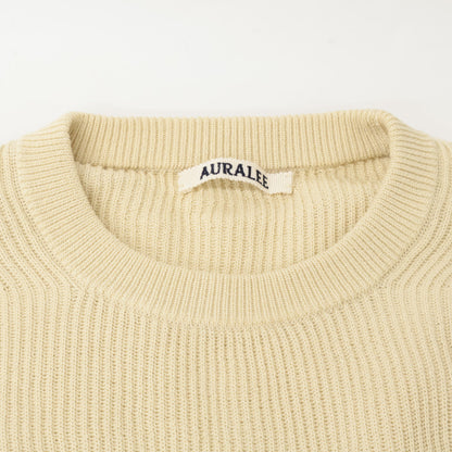 AURALEE オーラリー 25SS A25P01SY　ﾍﾞｰｼﾞｭ FLAT YARN RIB KNIT /ﾌﾗｯﾄﾔｰﾝﾘﾌﾞﾆｯﾄ トップス 3