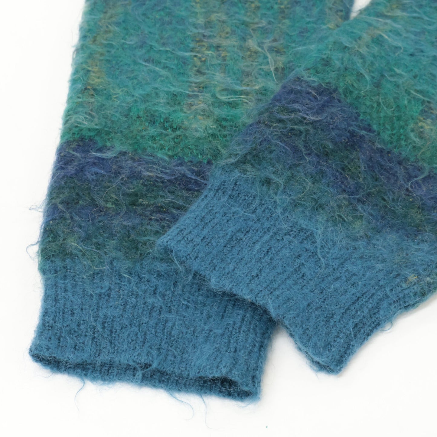 YOKE ヨーク 25SS ﾌﾞﾙｰ TREE JAQUARD MOHAIR SWEATER トップス 2