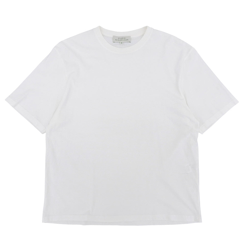 STUDIO NICHOLSON スタジオ ニコルソン 美品 コットン ショート スリーブ Tシャツ トップス メンズ ホワイト M トップス M