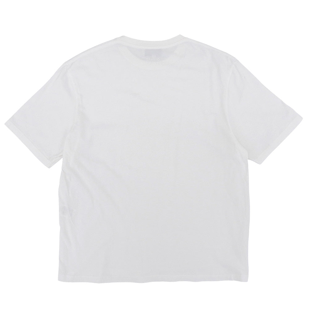 STUDIO NICHOLSON スタジオ ニコルソン 美品 コットン ショート スリーブ Tシャツ トップス メンズ ホワイト M トップス M