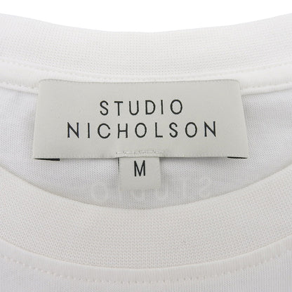 STUDIO NICHOLSON スタジオ ニコルソン 美品 コットン ショート スリーブ Tシャツ トップス メンズ ホワイト M トップス M