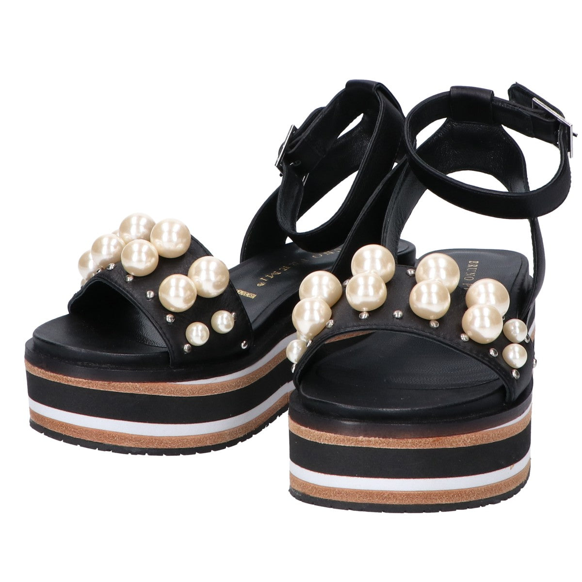 BRUNO PREMI ブルーノプレミ 【新品同様】R4500VIPE パール装飾 プラットフォーム サンダル 36