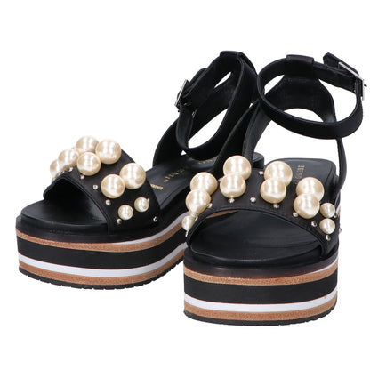 BRUNO PREMI ブルーノプレミ 【新品同様】R4500VIPE パール装飾 プラットフォーム サンダル 36