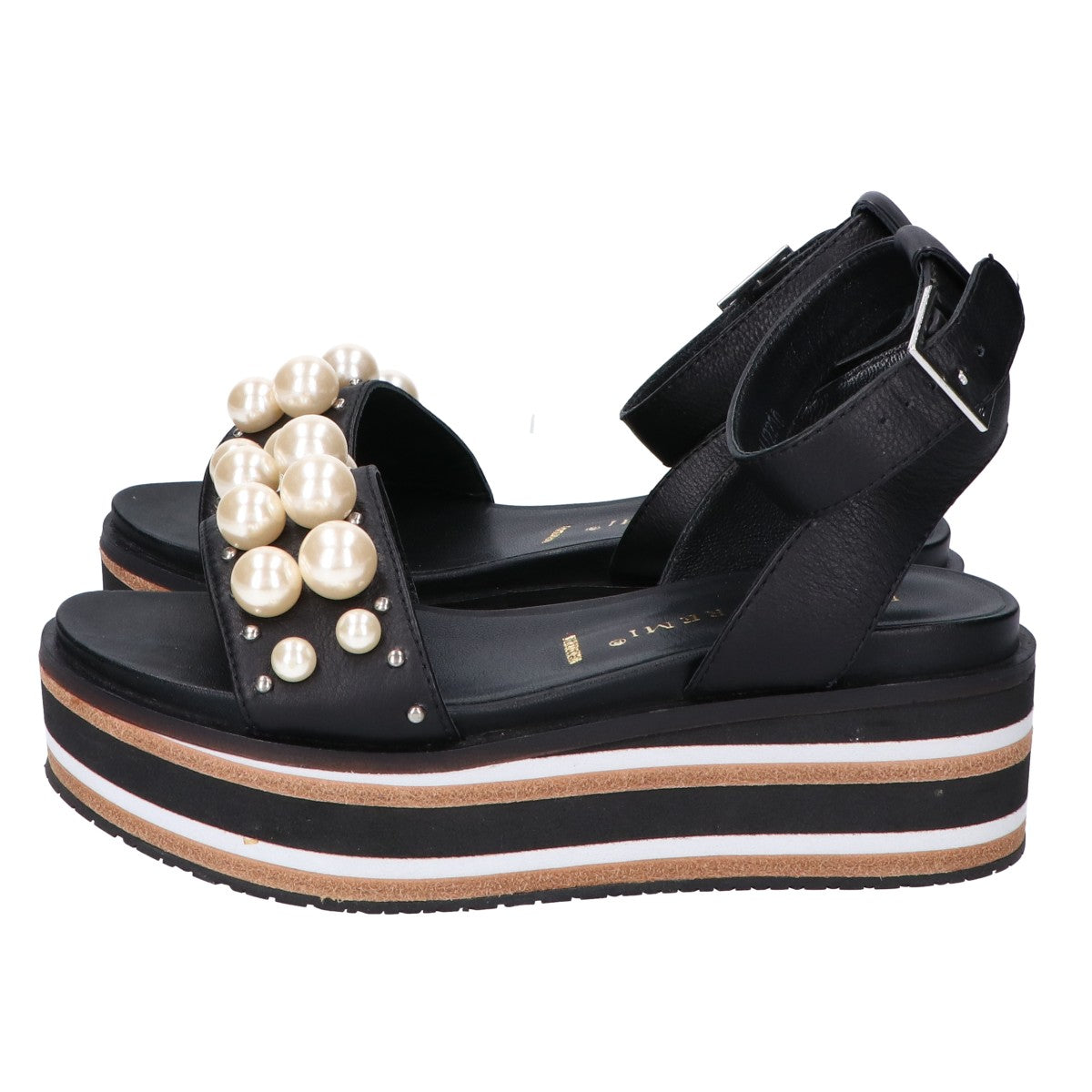 BRUNO PREMI ブルーノプレミ 【新品同様】R4500VIPE パール装飾 プラットフォーム サンダル 36