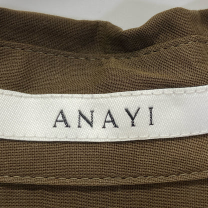 ANAYI アナイ 【新品同様】10211714340 コットン シアーシャツ ワンピース 36