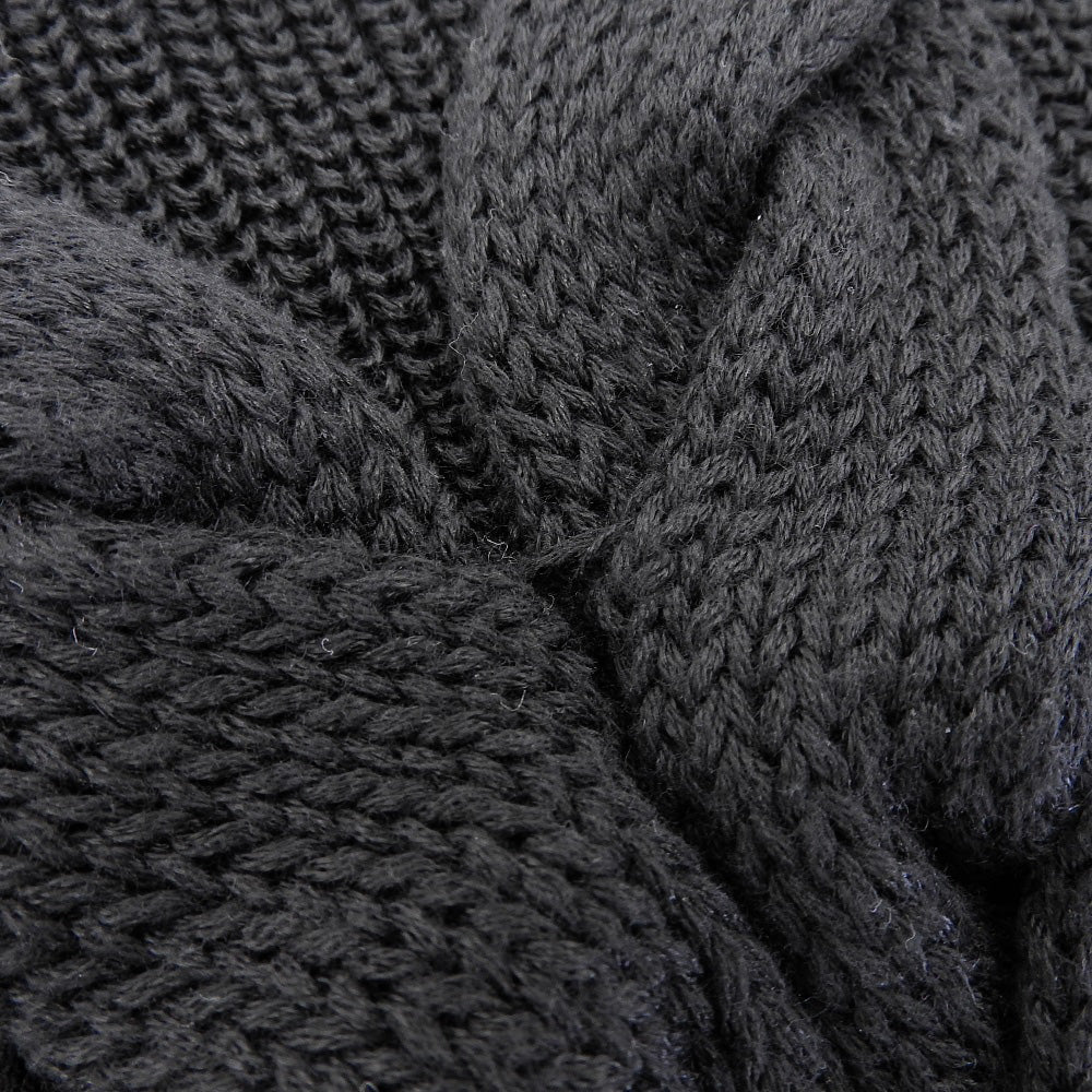 ADORE アドーア 美品 麻ケーブルニットトップ トップス レディース ベージュ×ブラック 38 531-2170424 トップス 38