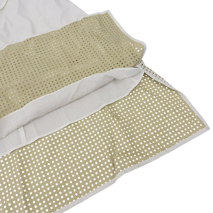 ADORE アドーア 新品同様 フェイクレザー メッシュスカート レディース ホワイト 38 531-2120239 スカート 38