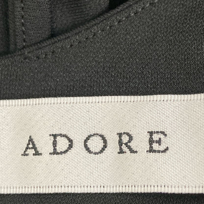 ADORE アドーア 531-1140509 ﾌﾞﾗｯｸ ﾄﾞﾗｲﾀｯﾁｽﾑｰｽﾜﾝﾋﾟｰｽ ワンピース 38