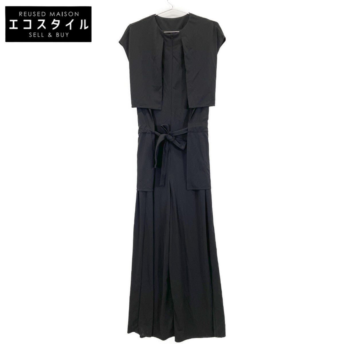 ADORE アドーア 531-1140410 ﾌﾞﾗｯｸ ﾄﾞﾗｲﾀｯﾁｽﾑｰｽｵｰﾙｲﾝﾜﾝﾋﾟｰｽ オーバーオール オールインワン 38