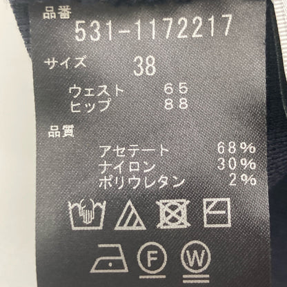 ADORE アドーア 531-1172217 ﾌﾞﾗｯｸ ﾄﾞﾗｲｽﾄﾚｯﾁﾆｯﾄｽｶｰﾄ スカート 38