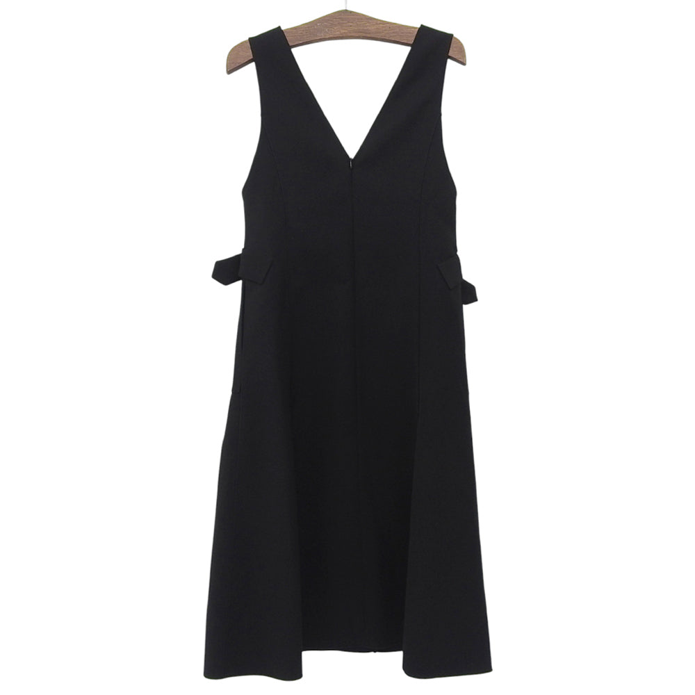 ADORE アドーア 美品 サイドベルトジャンスカート ワンピース レディース ブラック 38 531-9240811 ワンピース 38