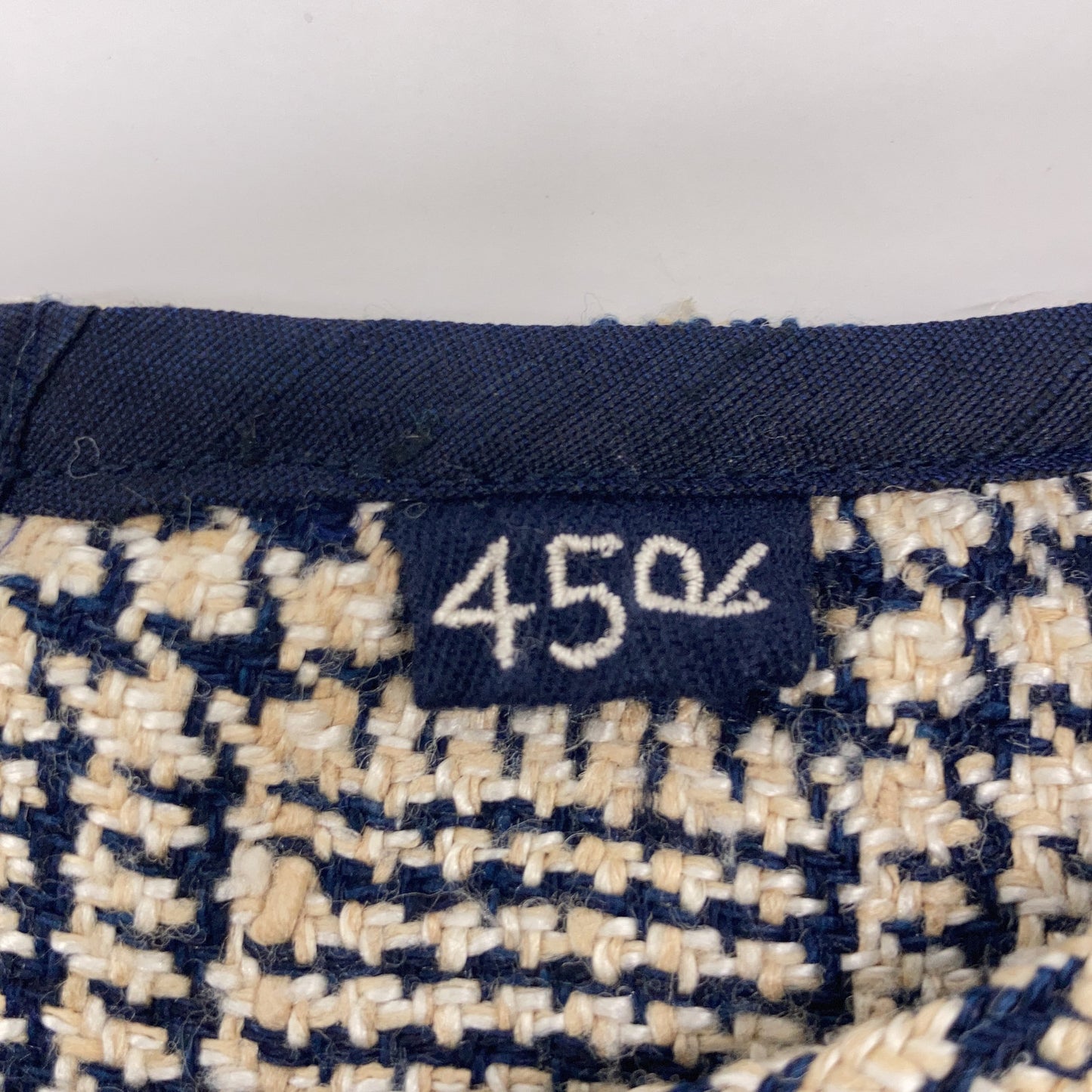 45R フォーティファイブ アール 8013062 ﾈｲﾋﾞｰ×ﾍﾞｰｼﾞｭ ｼﾙｸ100 45R 先染めﾀｯｻｰｼﾙｸBLOUSE トップス 2