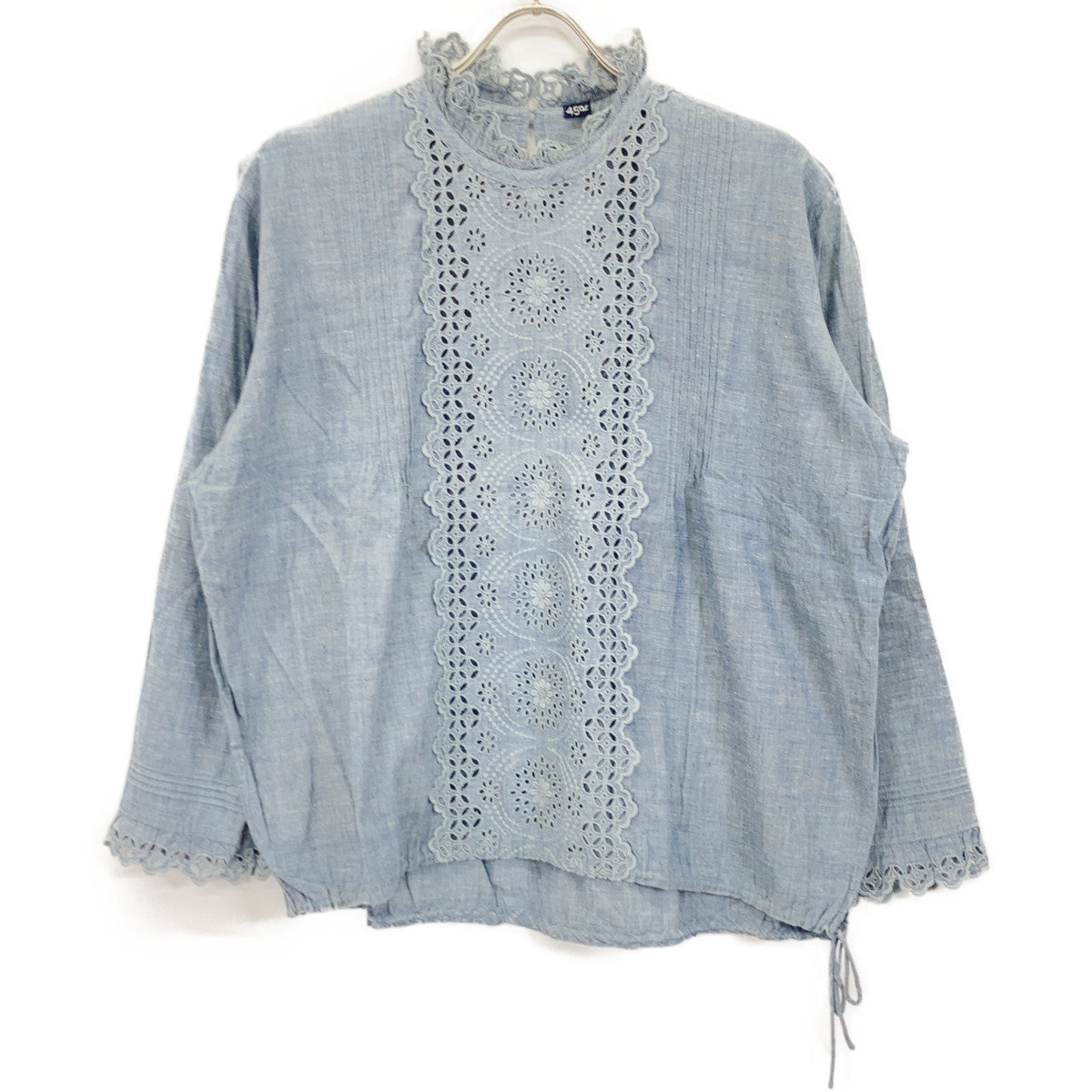 45R フォーティファイブ アール 51130054 ﾗｲﾄﾌﾞﾙｰ 藍ｲﾝﾄﾞｶﾃﾞｨdeTｼｬﾂ トップス 3