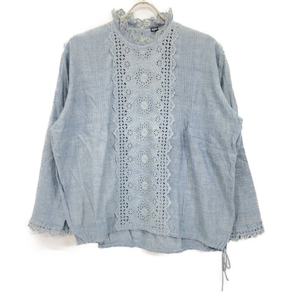 45R フォーティファイブ アール 51130054 ﾗｲﾄﾌﾞﾙｰ 藍ｲﾝﾄﾞｶﾃﾞｨdeTｼｬﾂ トップス 3