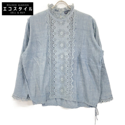 45R フォーティファイブ アール 51130054 ﾗｲﾄﾌﾞﾙｰ 藍ｲﾝﾄﾞｶﾃﾞｨdeTｼｬﾂ トップス 3