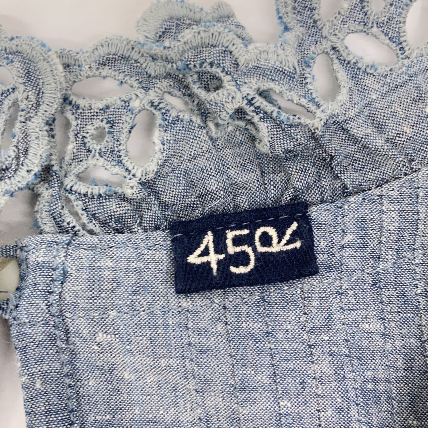 45R フォーティファイブ アール 51130054 ﾗｲﾄﾌﾞﾙｰ 藍ｲﾝﾄﾞｶﾃﾞｨdeTｼｬﾂ トップス 3