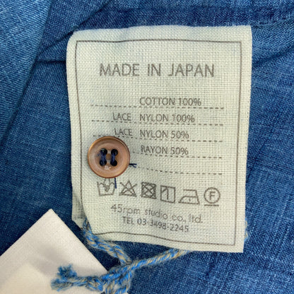 45R フォーティファイブ アール 5063045 ｲﾝﾃﾞｨｺﾞ ｲﾝﾄﾞｶﾃﾞｨのﾌﾞﾗｳｽ(藍染め) トップス 2