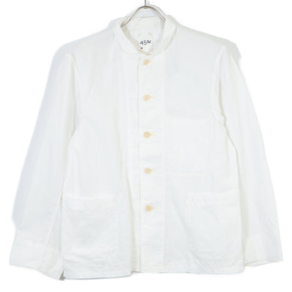 45R フォーティファイブ アール 8031029 ﾎﾜｲﾄ ｺｯﾄﾝ ｶﾊﾞｰｵｰﾙｼﾞｬｹｯﾄ トップス 1