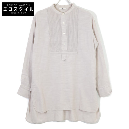 45R フォーティファイブ アール 5093050 ﾍﾞｰｼﾞｭ ｺｯﾄﾝ ﾋﾟﾝﾀｯｸﾌﾟﾙｵｰﾊﾞｰｵｰﾊﾞｰｼｬﾂ トップス 0