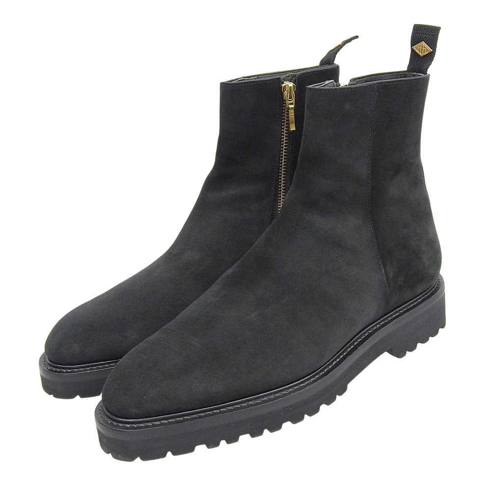 WH ダブルエイチ 美品 サイドジップ ブーツ シューズ メンズ ブラック 7 シューズ 7