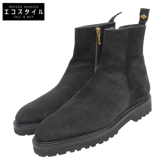 WH ダブルエイチ 美品 サイドジップ ブーツ シューズ メンズ ブラック 7 シューズ 7