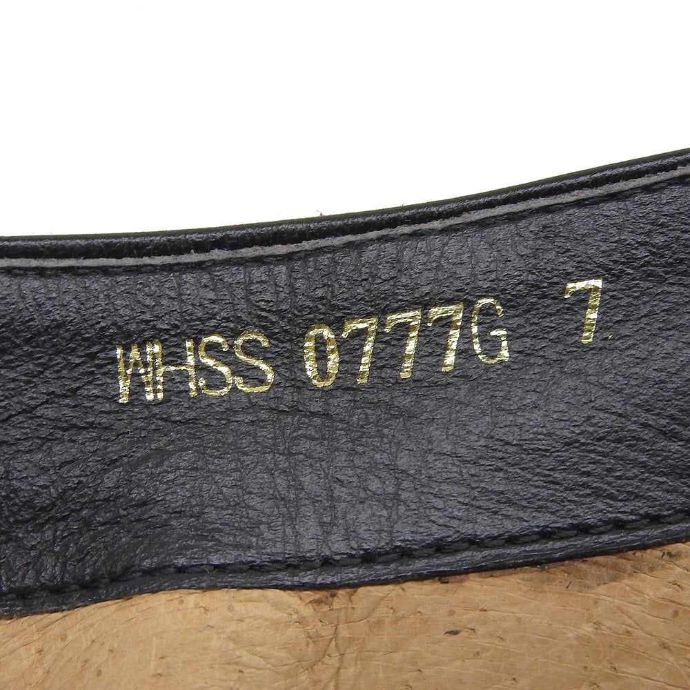 WH ダブルエイチ 美品 サイドジップ ブーツ シューズ メンズ ブラック 7 シューズ 7