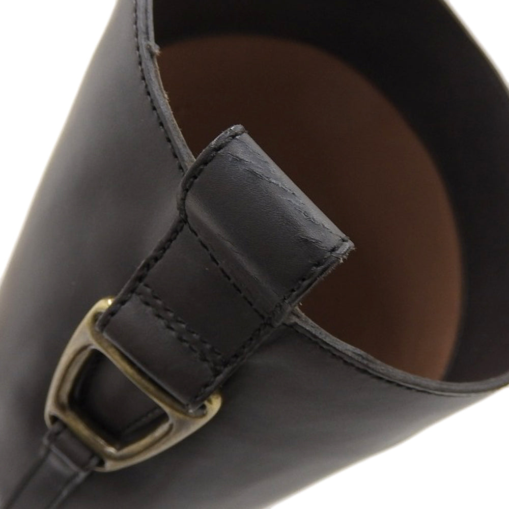 SARTORE サルトル 未使用 レザー ジョッキー ロングブーツ レディース ダークグレー 37 SR4457 シューズ 37