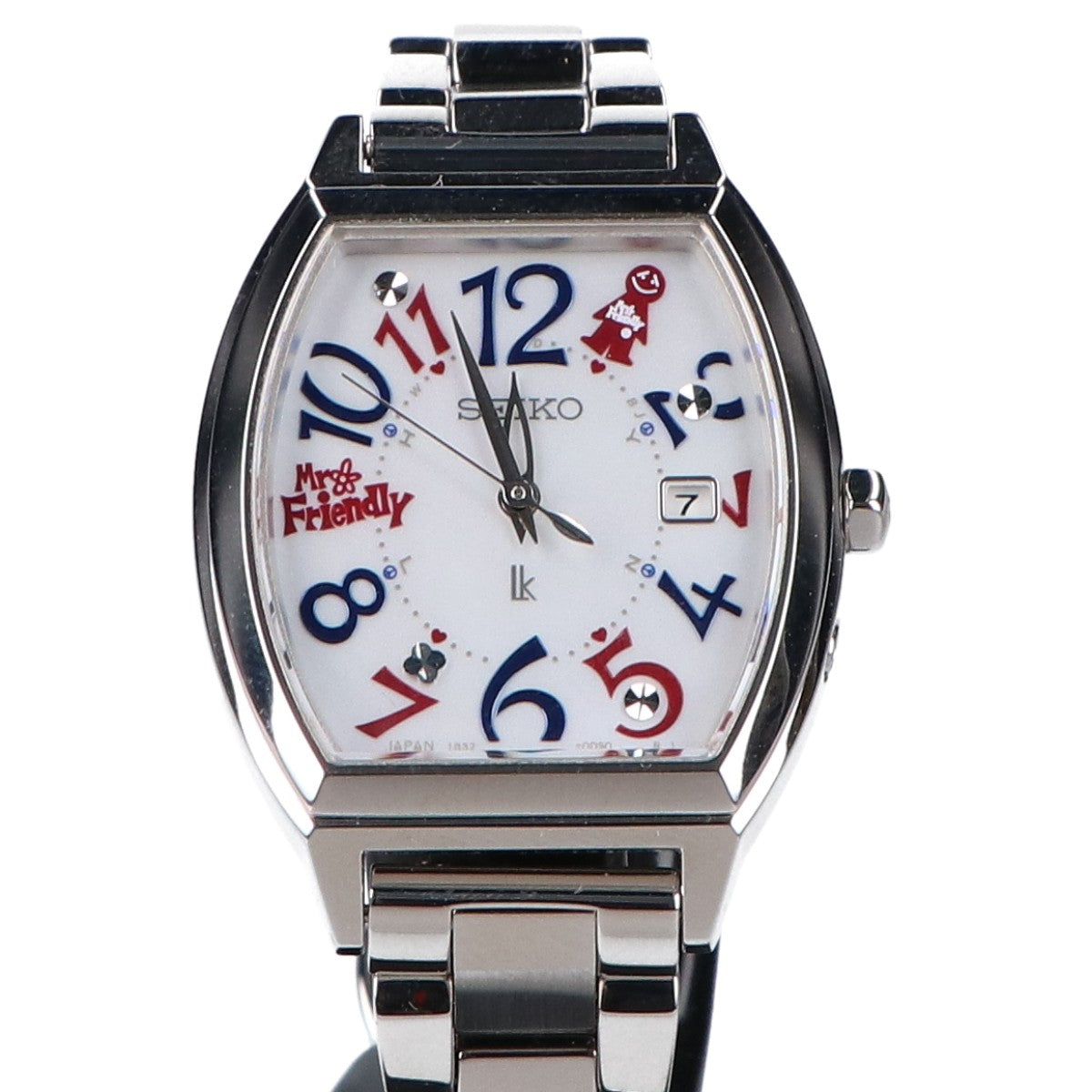 SEIKO セイコー 【美品/LUKIA ルキア 30周年記念 MR.FRIENDLY コラボレーション限定モデル 国内限定500本】SSVW237 1B32 Happy Collection デイト ソーラー電波 腕時計