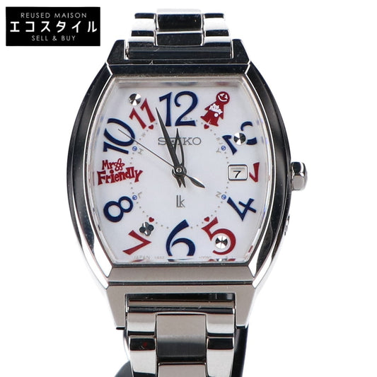 SEIKO セイコー 【美品/LUKIA ルキア 30周年記念 MR.FRIENDLY コラボレーション限定モデル 国内限定500本】SSVW237 1B32 Happy Collection デイト ソーラー電波 腕時計