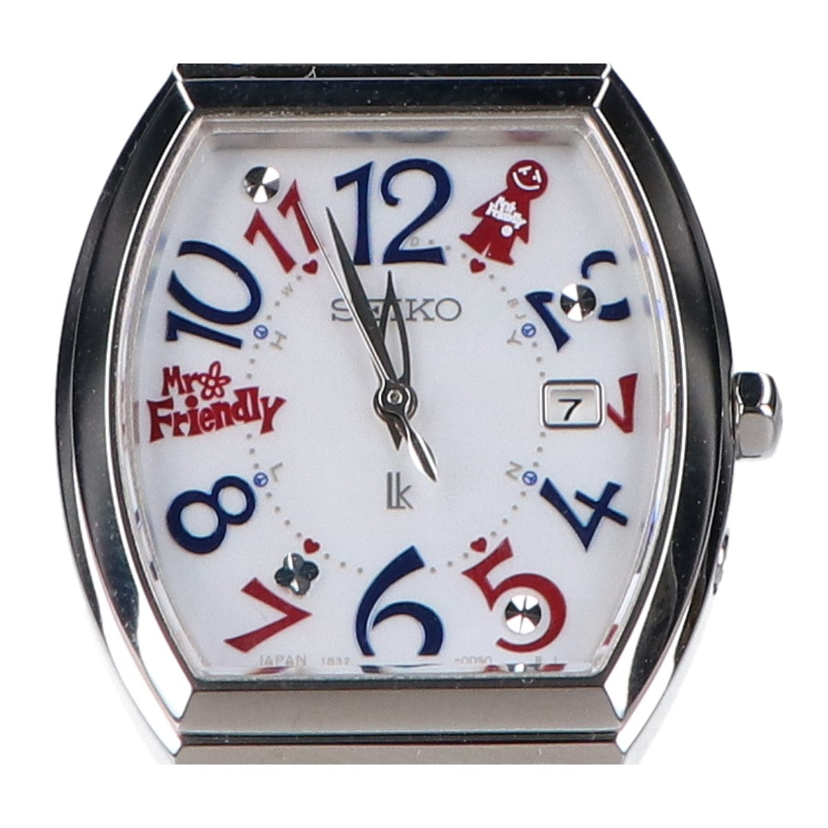 SEIKO セイコー 【美品/LUKIA ルキア 30周年記念 MR.FRIENDLY コラボレーション限定モデル 国内限定500本】SSVW237 1B32 Happy Collection デイト ソーラー電波 腕時計