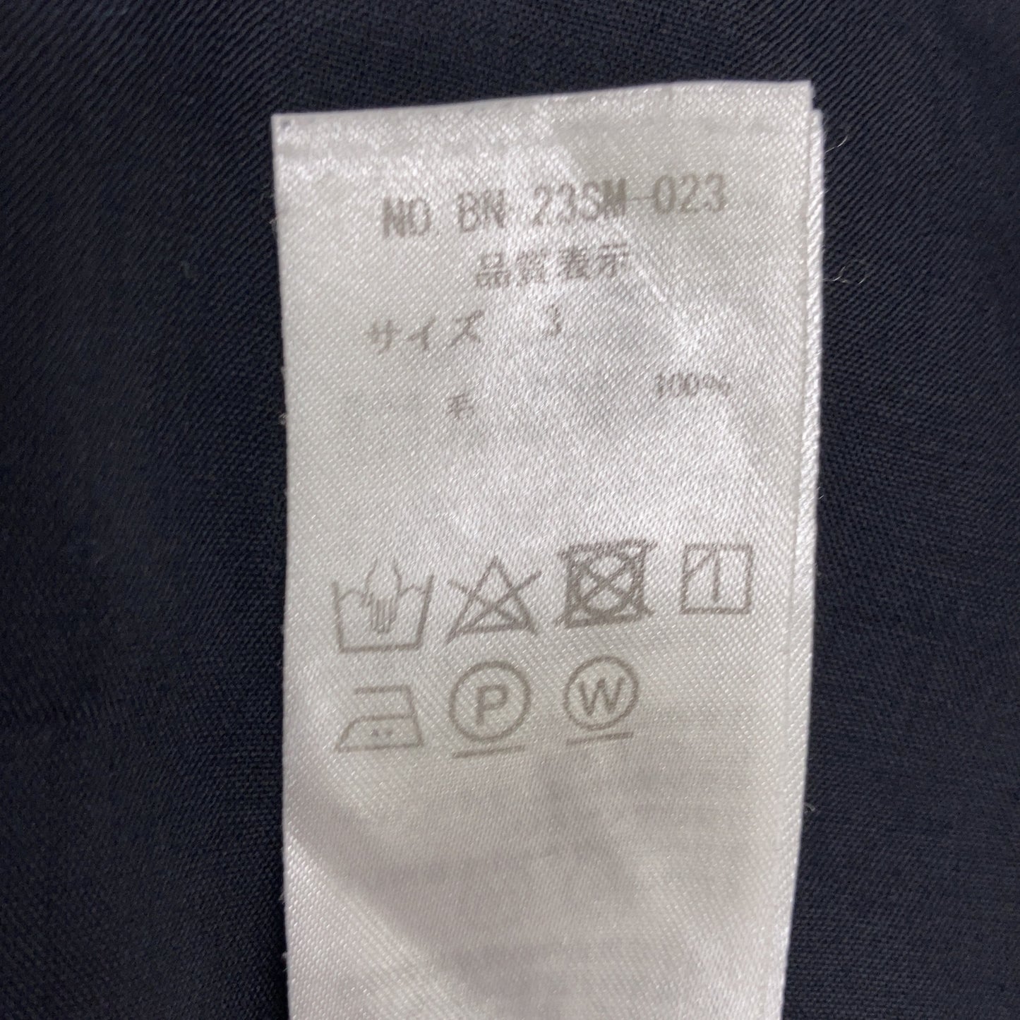 BATONER バトナー BN-23SM-023 ﾌﾞﾗｯｸ TROPICAL WOOL REGULAR COLLAR SHIRT トップス 3