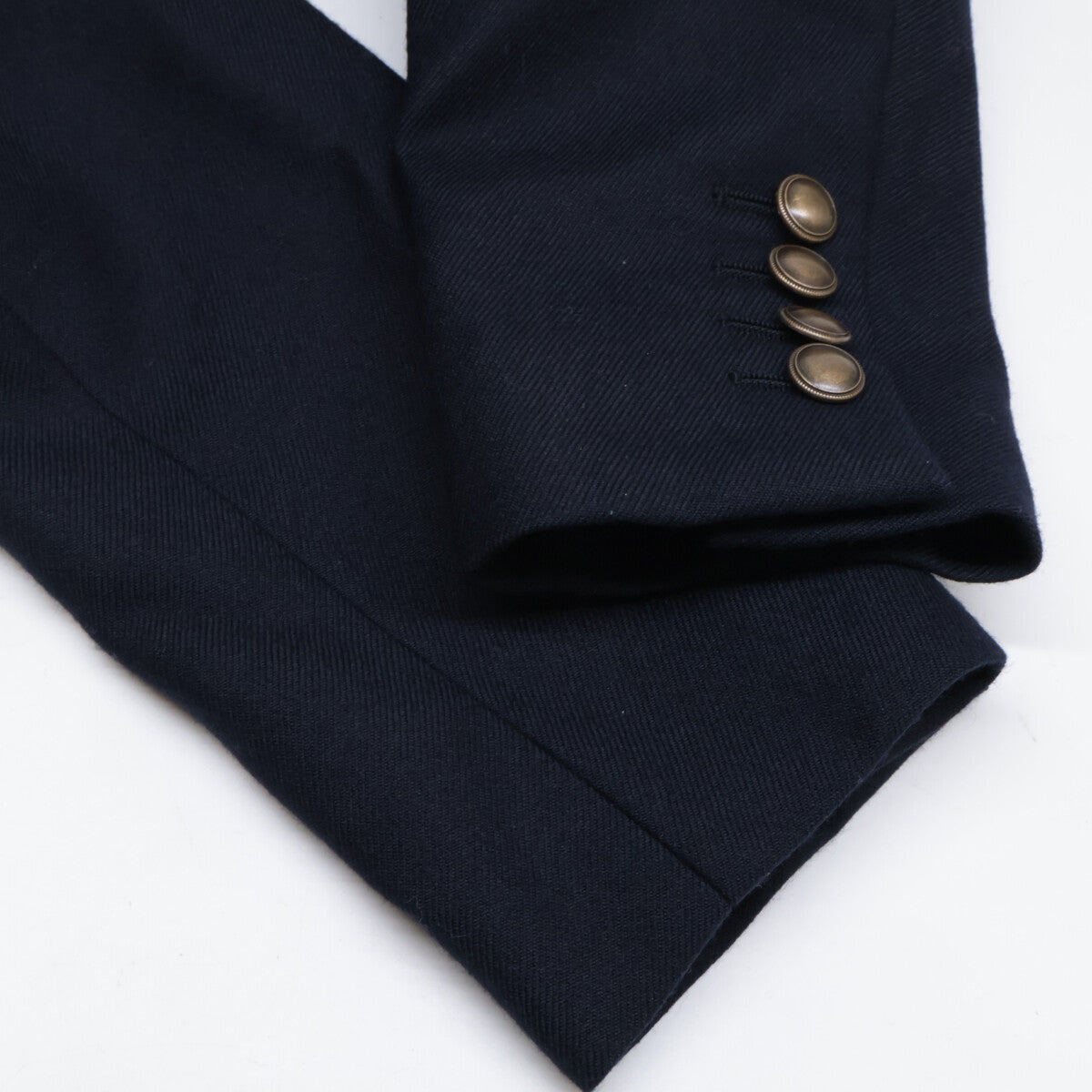 Yves Saint-Laurent イヴサンローラン 19年製　ﾈｲﾋﾞｰ ﾋﾟｰｸﾄﾞﾗﾍﾟﾙ ﾀﾞﾌﾞﾙﾃｰﾗｰﾄﾞｼﾞｬｹｯﾄ ジャケット 38