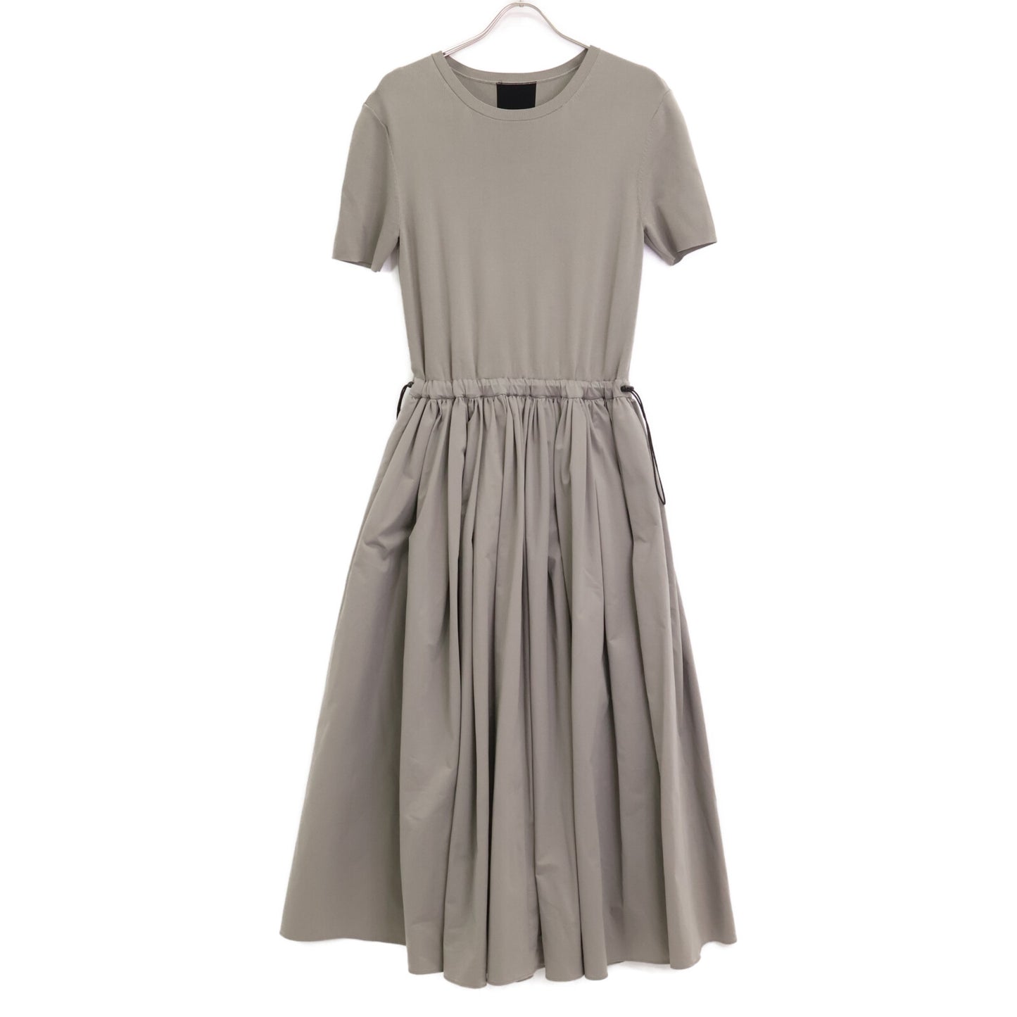 ADORE アドーア 24年製 ｸﾞﾚｰﾊｲｹﾞｰｼﾞｽﾄﾚｯﾁ切り替えﾜﾝﾋﾟｰｽ ワンピース 38