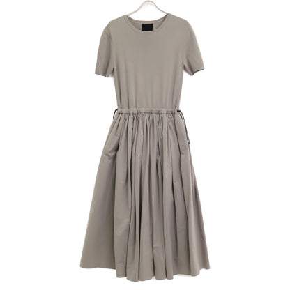 ADORE アドーア 24年製 ｸﾞﾚｰﾊｲｹﾞｰｼﾞｽﾄﾚｯﾁ切り替えﾜﾝﾋﾟｰｽ ワンピース 38