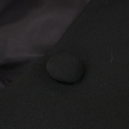 BORDERS at BALCONY ボーダーズアットバルコニー BD2111-3A-09 21SS ﾌﾞﾗｯｸ ﾁｪｽﾀｰﾌﾘﾙｺｰﾄ コート 36