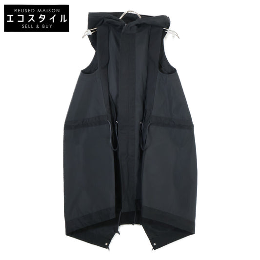 sacai サカイ 24-07215 24SS ﾌﾞﾗｯｸ Taffeta Blouson ﾐﾘﾀﾘｰﾌｰﾃﾞｯﾄﾞﾍﾞｽﾄ ｼﾞｬｹｯﾄ ベスト 1