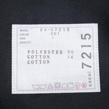 sacai サカイ 24-07215 24SS ﾌﾞﾗｯｸ Taffeta Blouson ﾐﾘﾀﾘｰﾌｰﾃﾞｯﾄﾞﾍﾞｽﾄ ｼﾞｬｹｯﾄ ベスト 1