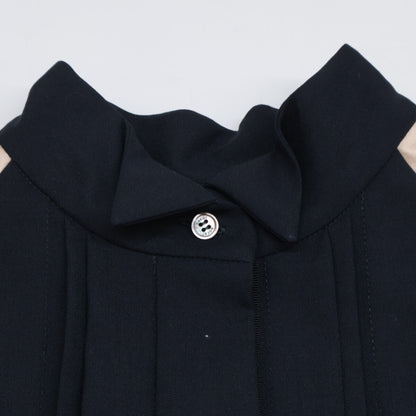 sacai サカイ 22-06039 22SS ﾌﾞﾗｯｸ Suiting Mix Shirt ﾉｰｽﾘｰﾌﾞｼｬﾂﾌﾞﾗｳｽ トップス 1